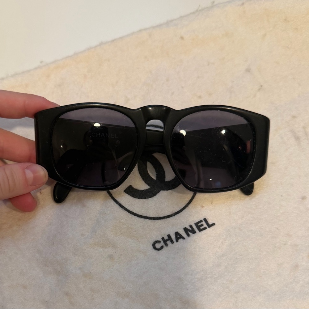 Vintage CHANEL Black Sunglasses